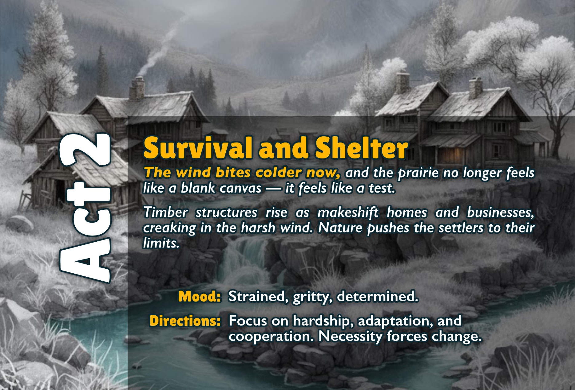 Brimstone Act 2: Survival and Shelter